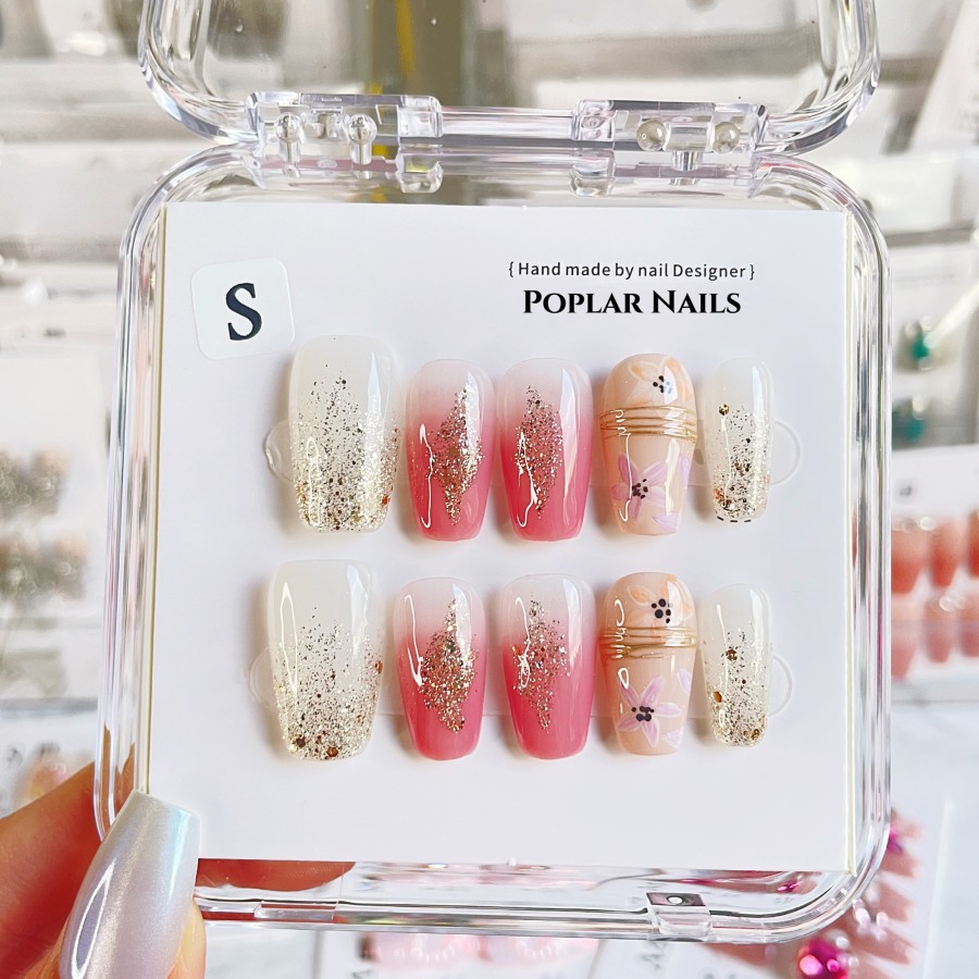 Click to view product details and reviews for B029 Spring Press On Nails L.