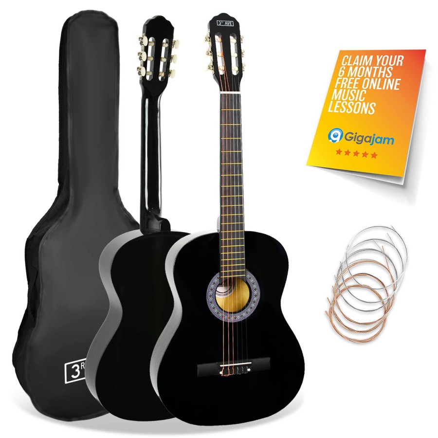 Click to view product details and reviews for 3rd Avenue 3 4 Size Classical Guitar Pack Black.