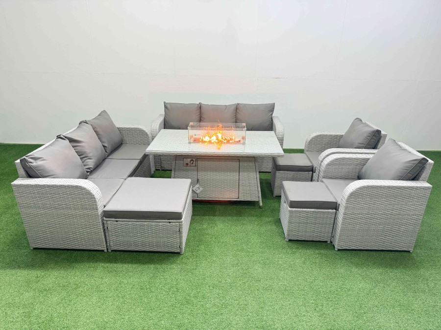 Click to view product details and reviews for Fimous Pe Rattan High Back Lounge Sofa Set Patio Firepit Dining Table Chairs Set With 3 Seater Sofa Reclining Chair 3 Stools Light Grey. Click to view product details and reviews for Fimous Pe Rattan High Back Lounge Sofa Set Patio Firepit Dining Table Chairs Set With 3 Seater Sofa Reclining Chair 3 Stools Light Grey.