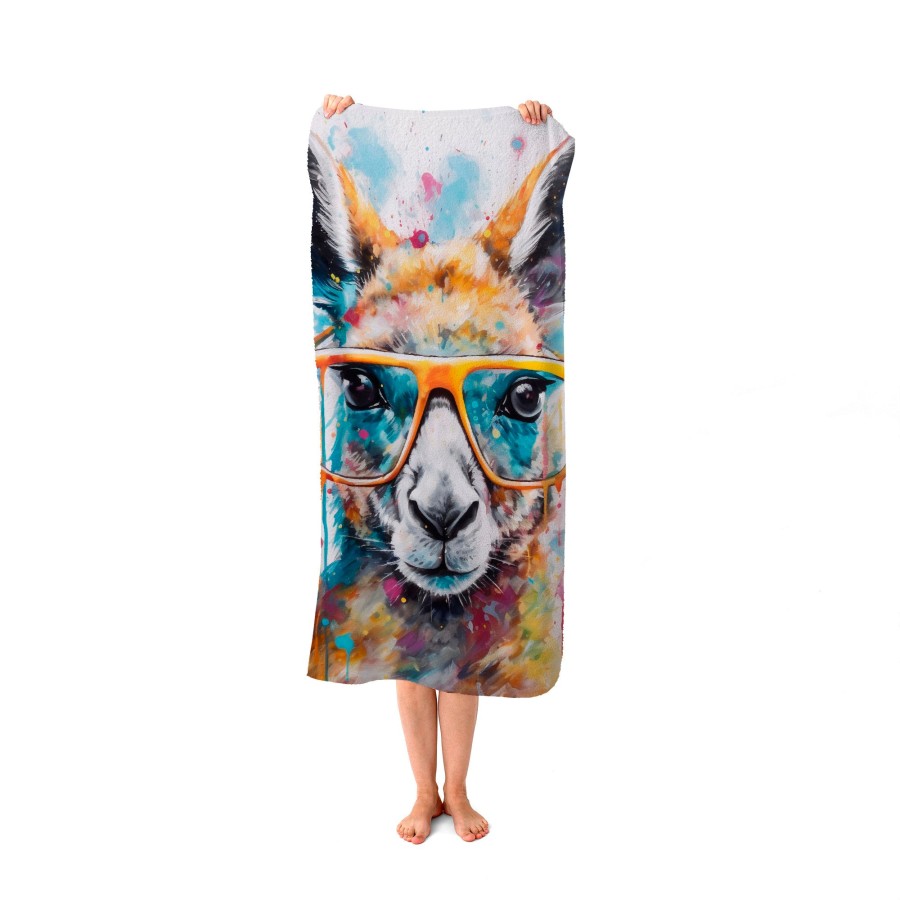 Click to view product details and reviews for Splashart Kangaroo In Glasses Beach Towel. Click to view product details and reviews for Splashart Kangaroo In Glasses Beach Towel.