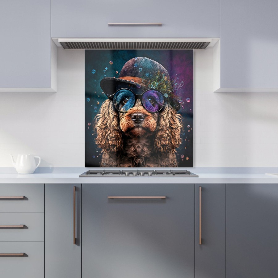 Click to view product details and reviews for Cockapoo Dog Face Splashart Kitchen Splashback W600mm X H650mm.