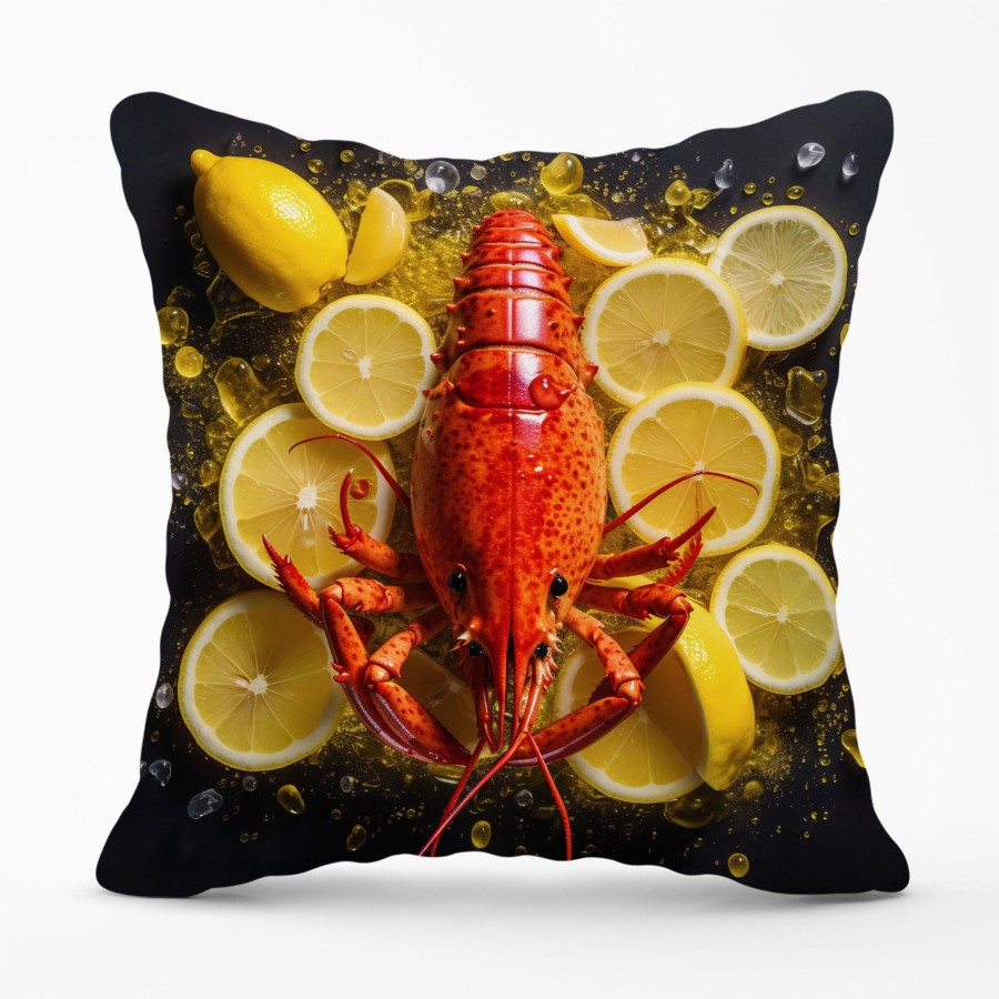 Lobster On Lemons Cushions