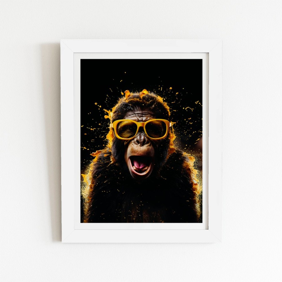 Click to view product details and reviews for Splashart Monkey Face With Yellow Glasses Art Prints 12 X 16 Black Frame. Click to view product details and reviews for Splashart Monkey Face With Yellow Glasses Art Prints 12 X 16 Black Frame.