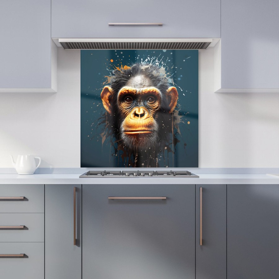 Click to view product details and reviews for Splashart Realistic Monkey Face Kitchen Splashback W600mm X H600mm.