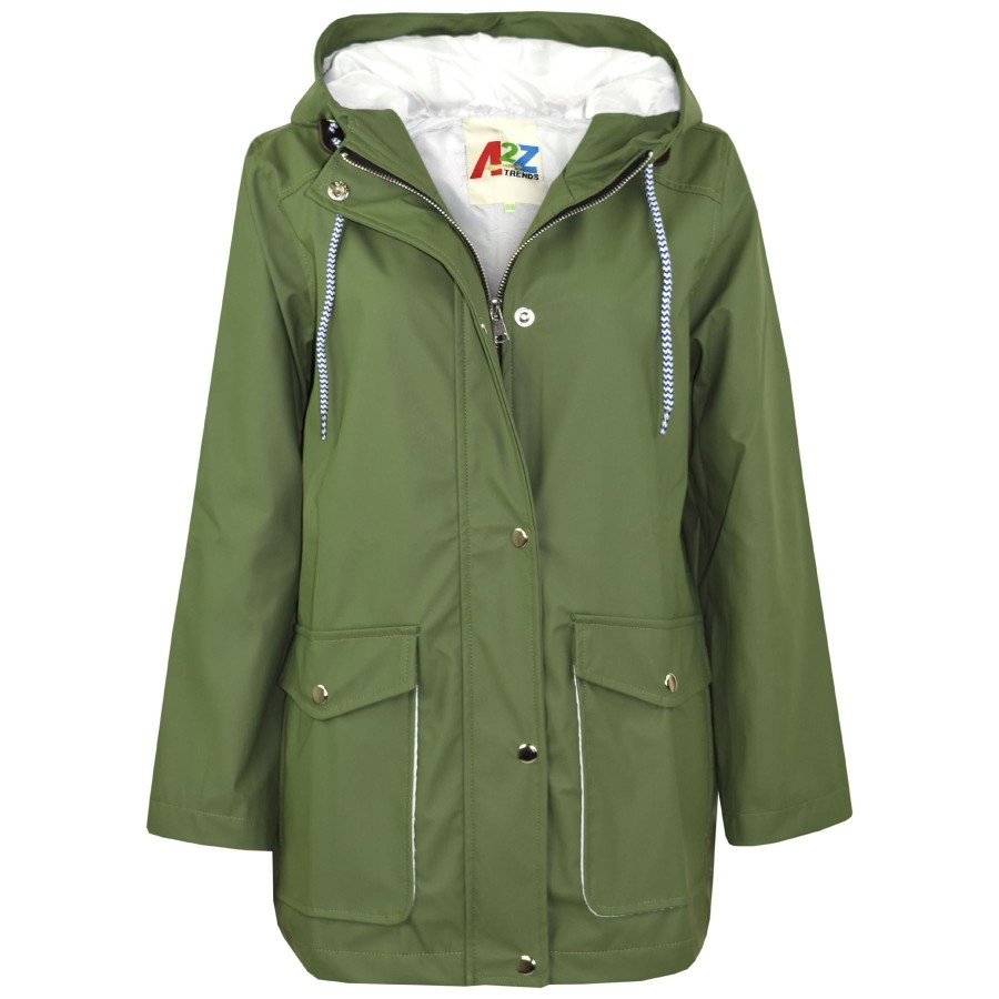 Click to view product details and reviews for Pu Raincoat Jacket Windbreaker Waterproof Parka Hooded Girls Boys Age 5 13 Years 9 10 Years Green.