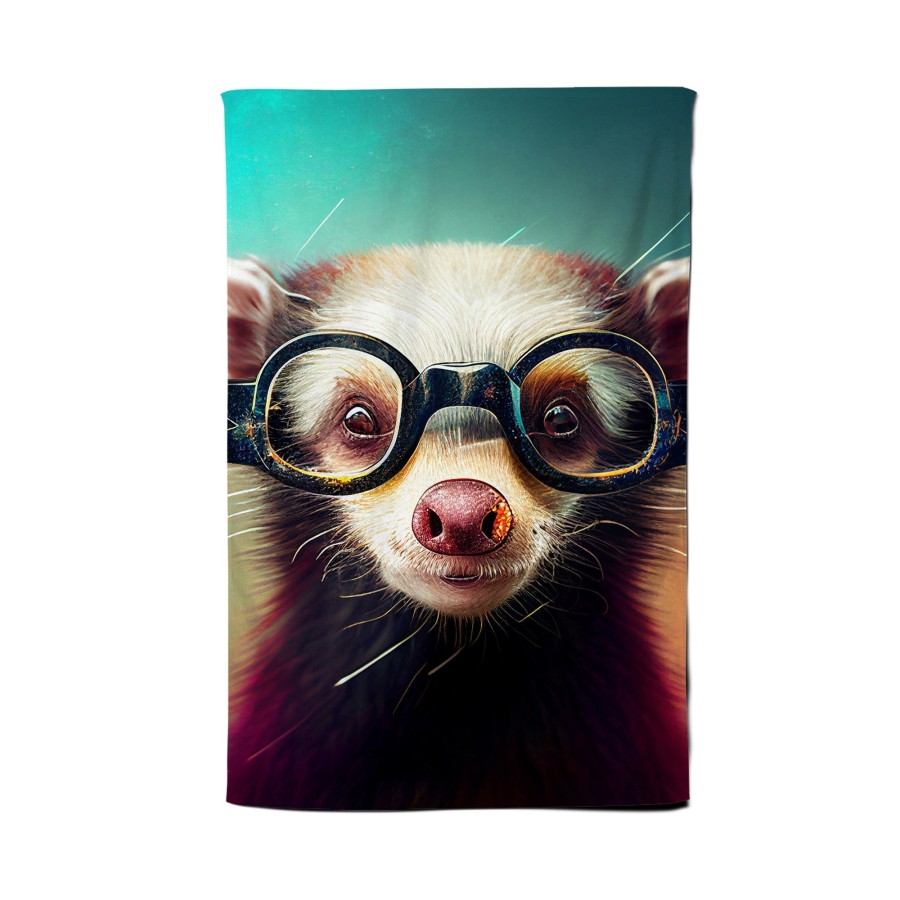 Click to view product details and reviews for Ferret With Glasses Splashart Tea Towel. Click to view product details and reviews for Ferret With Glasses Splashart Tea Towel.