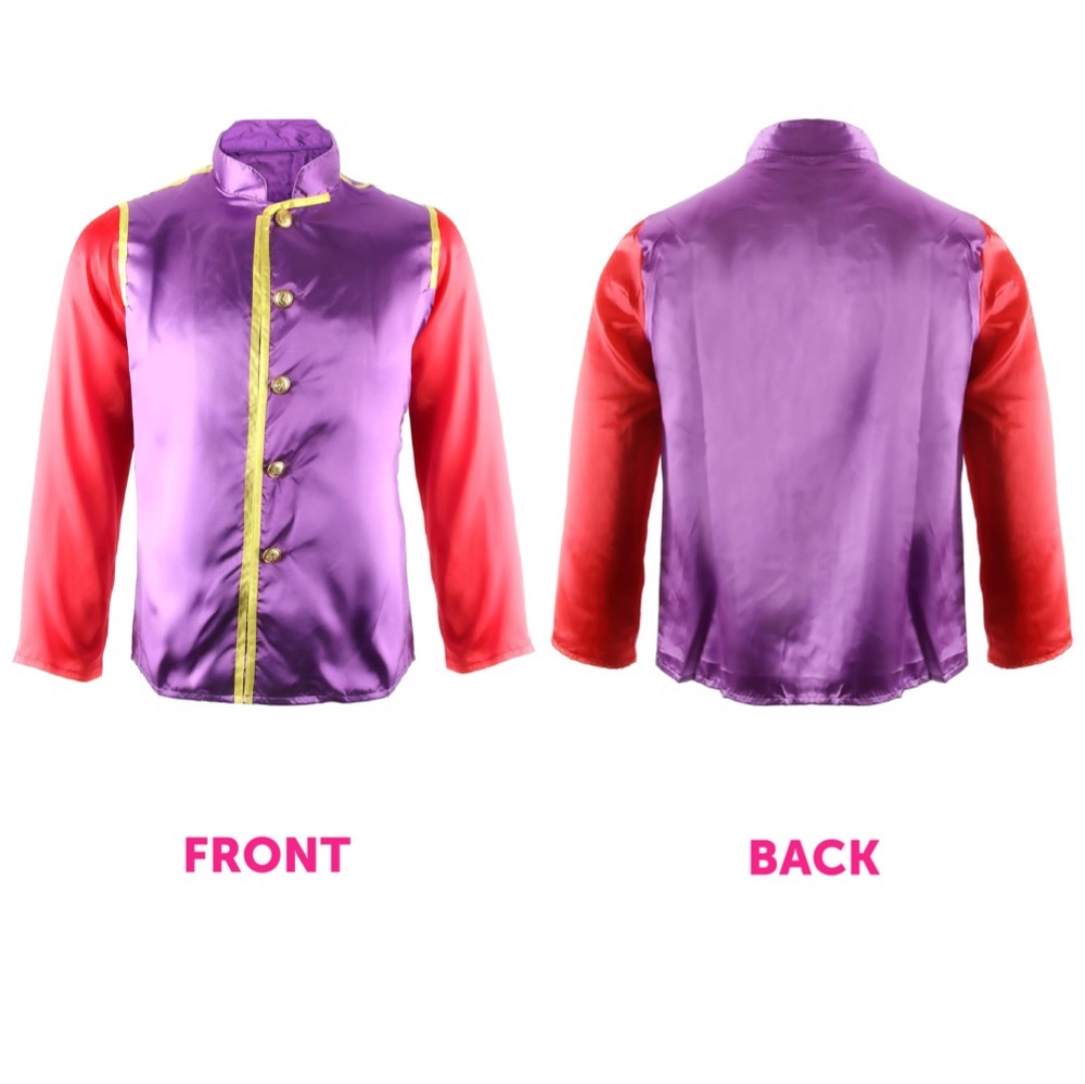 Ladies Red & Purple Jockey Costume - Front & Back