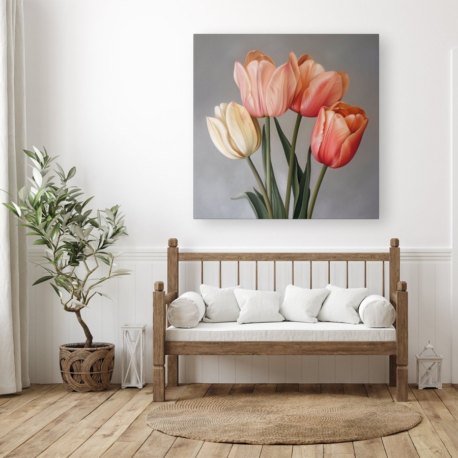 Click to view product details and reviews for Spring Tulips Canvas Large 30 X 30.