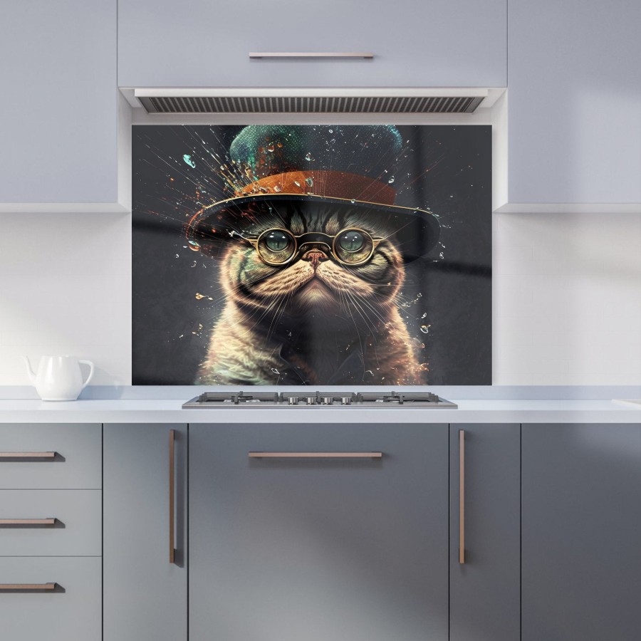 Click to view product details and reviews for Shorthair Cat Splashart Kitchen Splashback W595mm X H745mm.