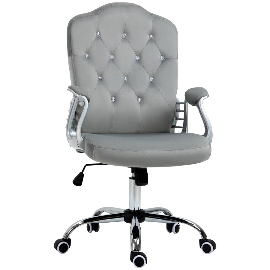 Click to view product details and reviews for Vinsetto Home Office Chair Velvet Computer Chair Button Tufted Backrest With Swivel Wheels Adjustable Height And Tilt Function Grey. Click to view product details and reviews for Vinsetto Home Office Chair Velvet Computer Chair Button Tufted Backrest With Swivel Wheels Adjustable Height And Tilt Function Grey.