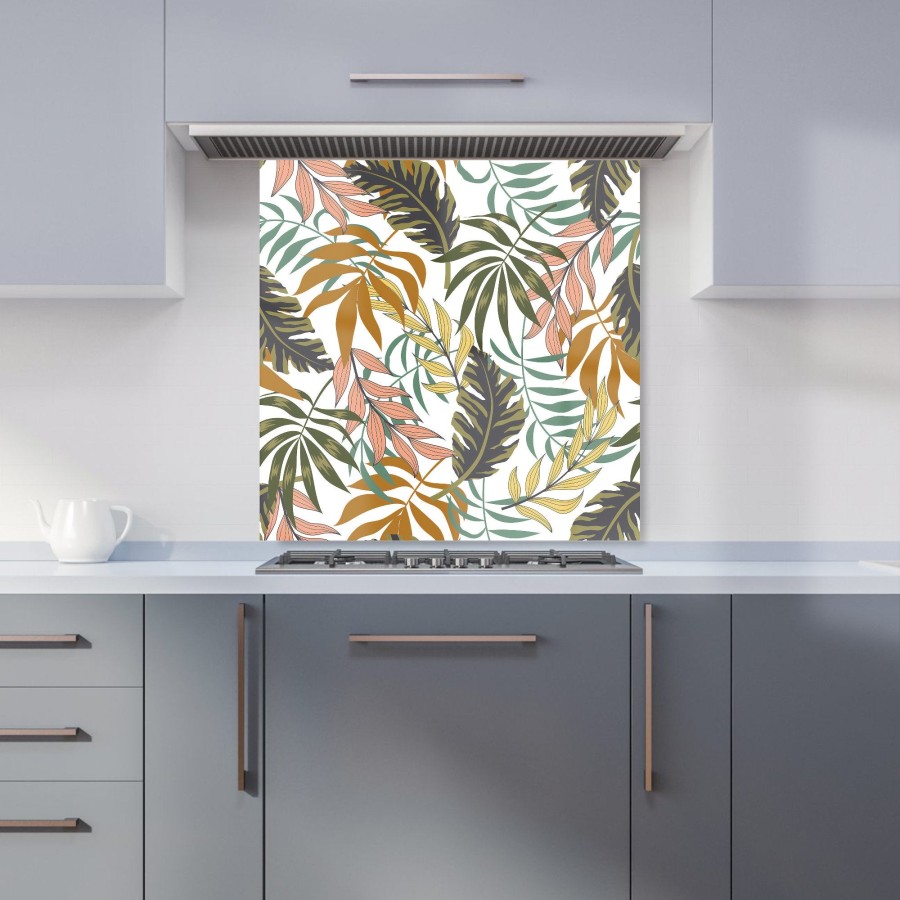 Click to view product details and reviews for Tropical Leaves Kitchen Splashback W600mm X H600mm.