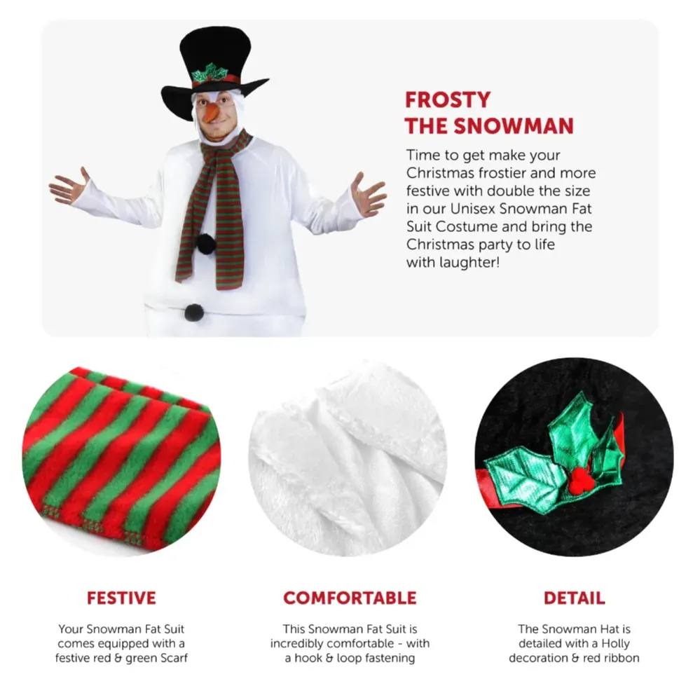 Adults Dartboard Snowman Costume