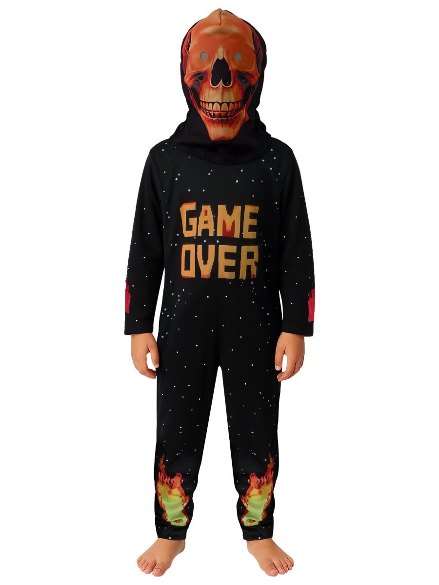 Click to view product details and reviews for A2z 4 Kids Game Over Skeleton Costume Halloween Fancy Dress Spooky Gamer Cosplay 3 5 Years Black. Click to view product details and reviews for A2z 4 Kids Game Over Skeleton Costume Halloween Fancy Dress Spooky Gamer Cosplay 3 5 Years Black.