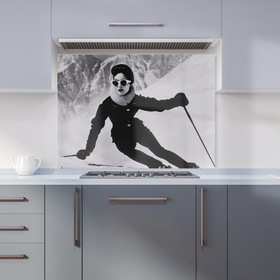 Click to view product details and reviews for Glamorous Slopes Of The 60s Kitchen Splashback W595mm X H745mm.