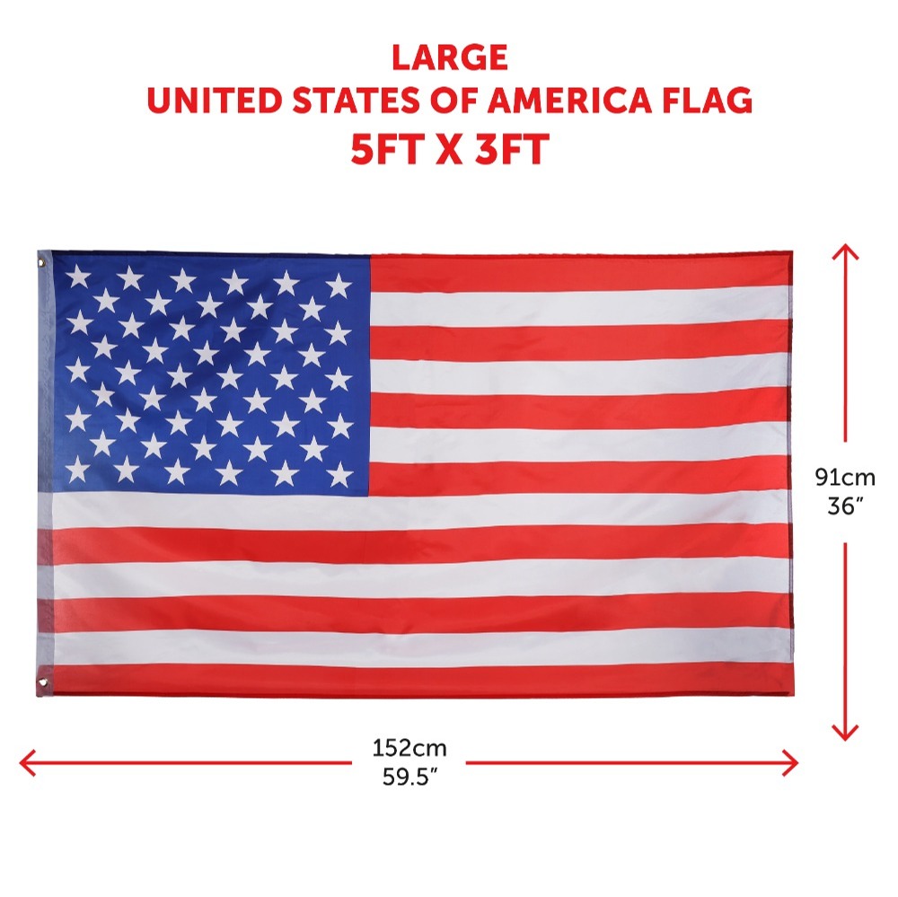 Large 5ft x 3ft USA Flag