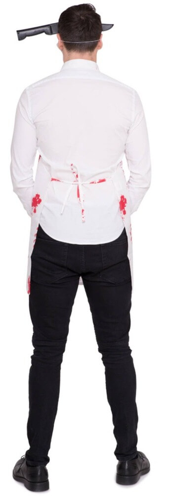 Butchers Bloody Apron Back View