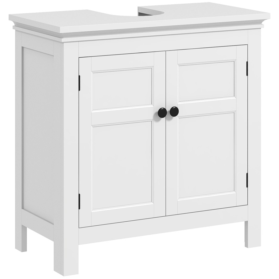 Click to view product details and reviews for Homcom Under Sink Bathroom Cabinet Freestanding Bathroom Sink Cabinet With Adjustable Shelf For Wall Mounted Sinks 60 X 30 X 60cm White.