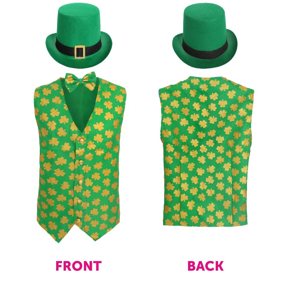 Irish Pick Me Up Costume with Waistcoat & Top Hat