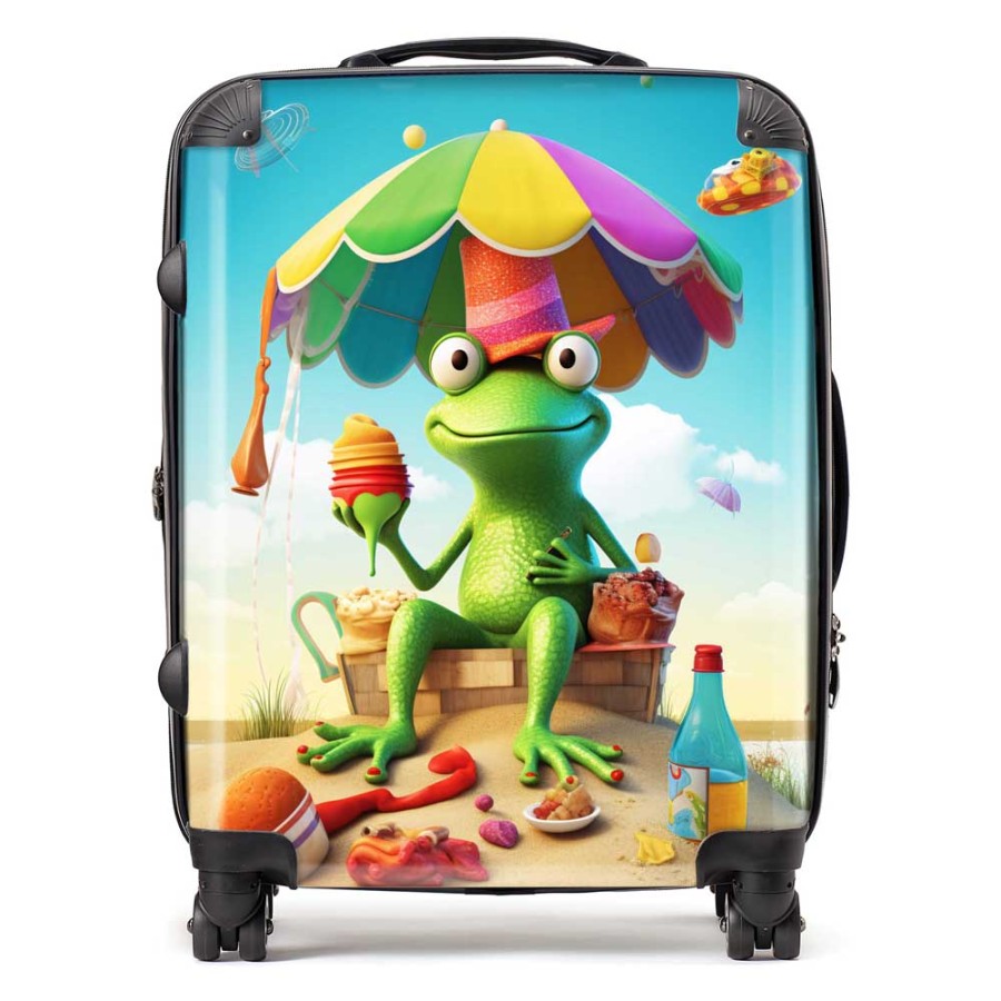 Click to view product details and reviews for Frog On A Beach Holiday Suitcase Large.