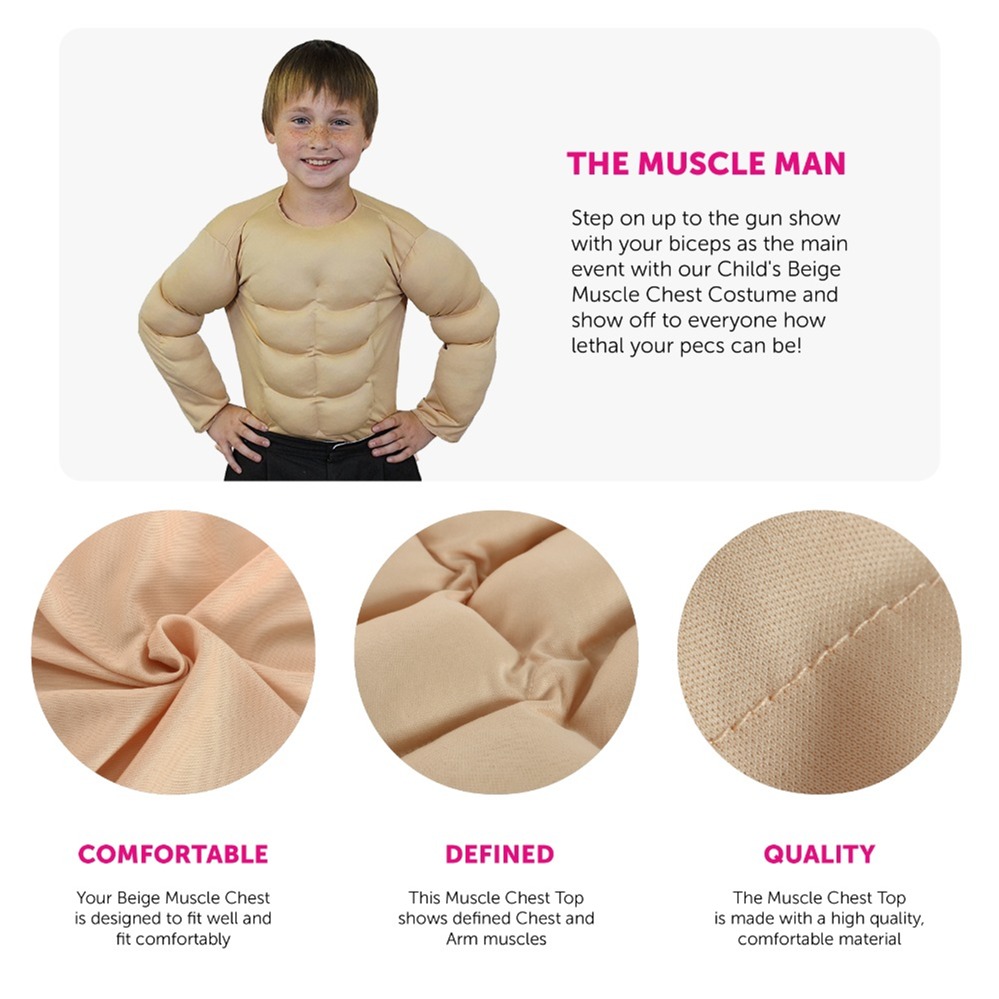 Childs Nude Muscle Chest