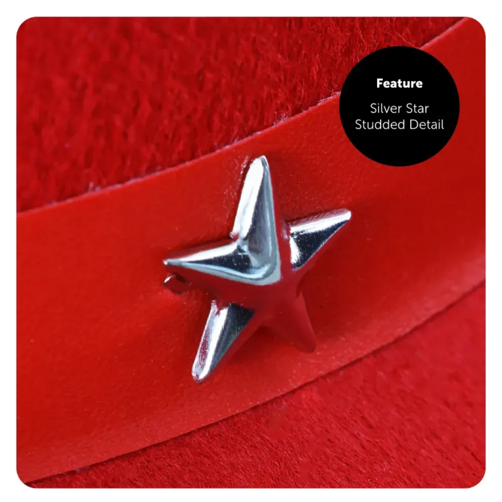 Red Star Studded Cowboy Hat