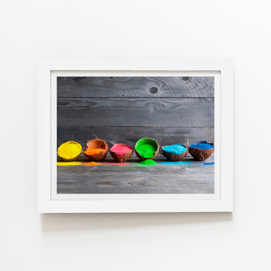 Click to view product details and reviews for Bright Coconuts Art Prints 16 X 24 White Frame.