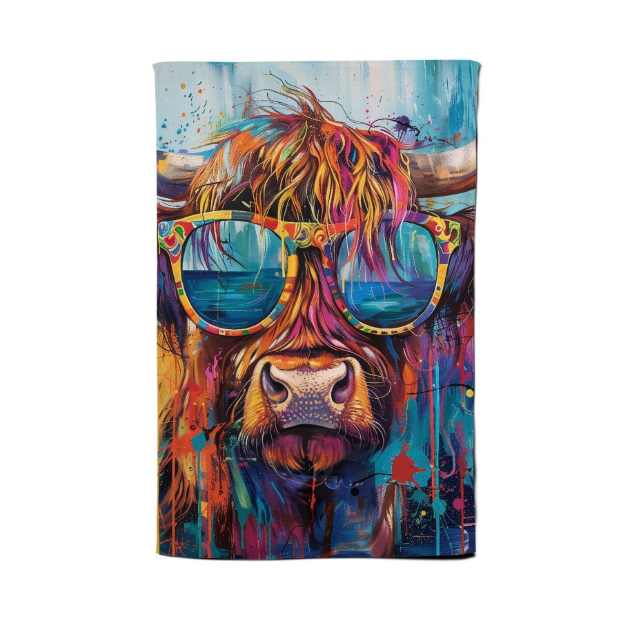 Click to view product details and reviews for Splashart Highland Cow With Glasses Tea Towel. Click to view product details and reviews for Splashart Highland Cow With Glasses Tea Towel.