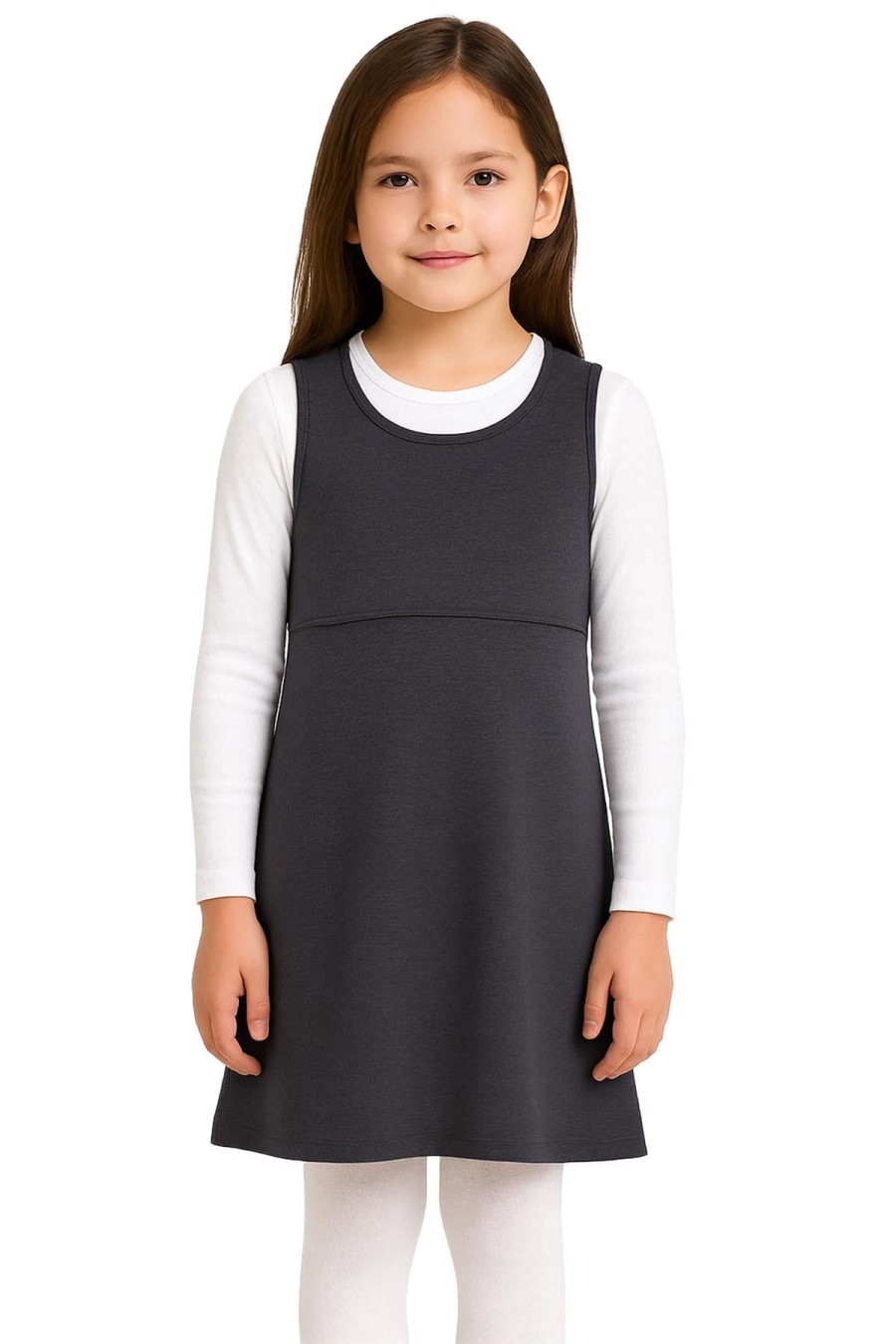 Click to view product details and reviews for Kids Girls School Uniform Dress Gingham Pleated Comfortable Summer Polo Dress 9 10 Years Grey.