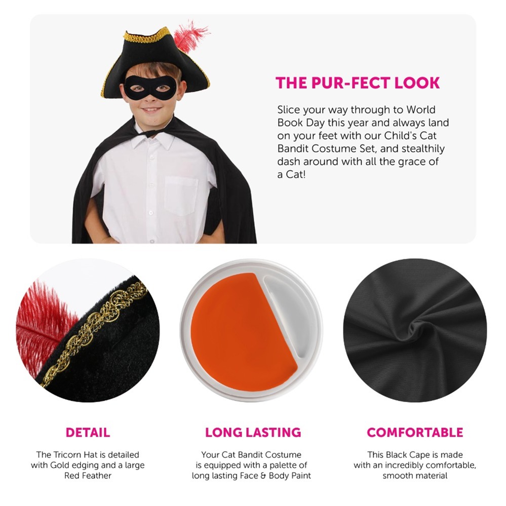 Childs Cat Bandit Costume