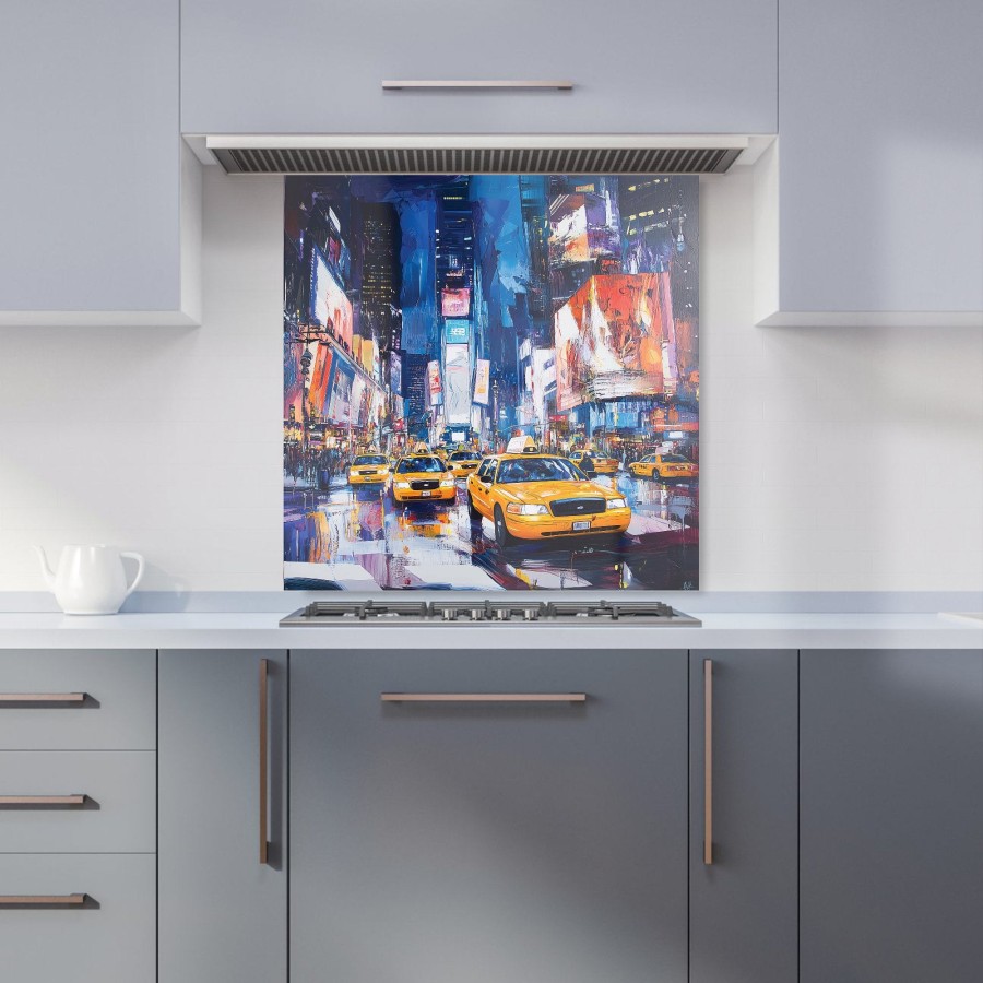 Click to view product details and reviews for Neon Nights Times Square Buzz Kitchen Splashback W600mm X H600mm.