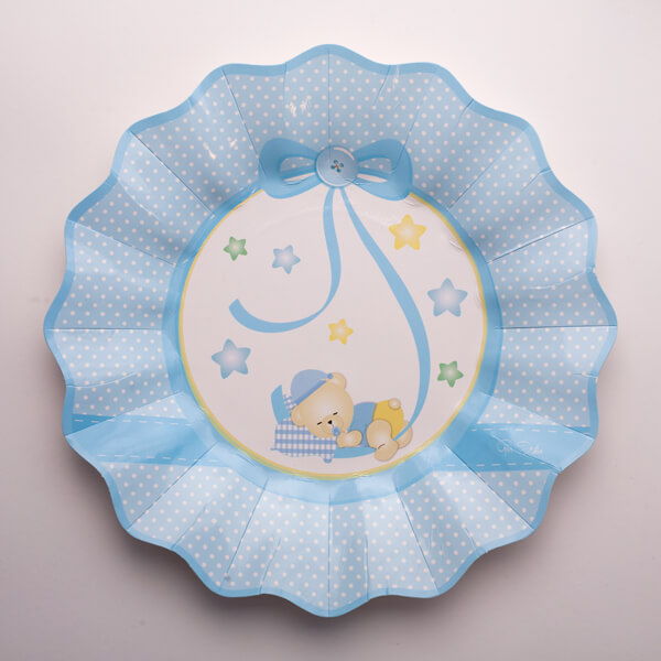 Click to view product details and reviews for Baby Boy Nanna Plates Card 27cm 8s.