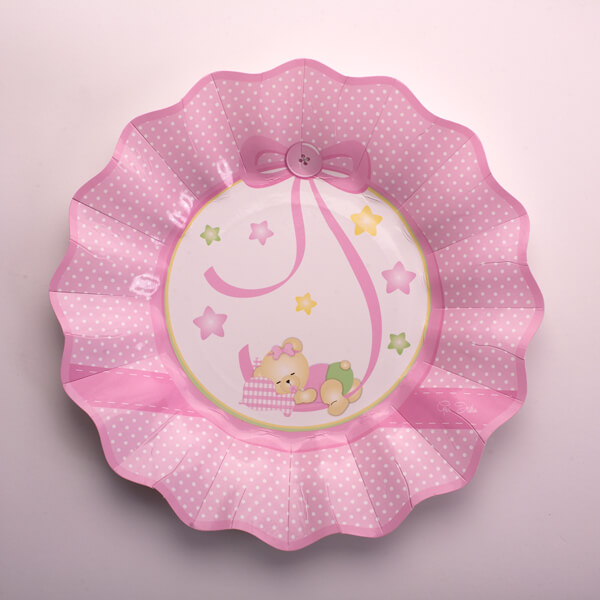 Click to view product details and reviews for Baby Girl Nanna Plates Card 21cm 8s.