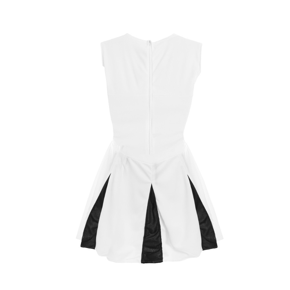 Mens White Cheerleader Stag Do Costume with Wig