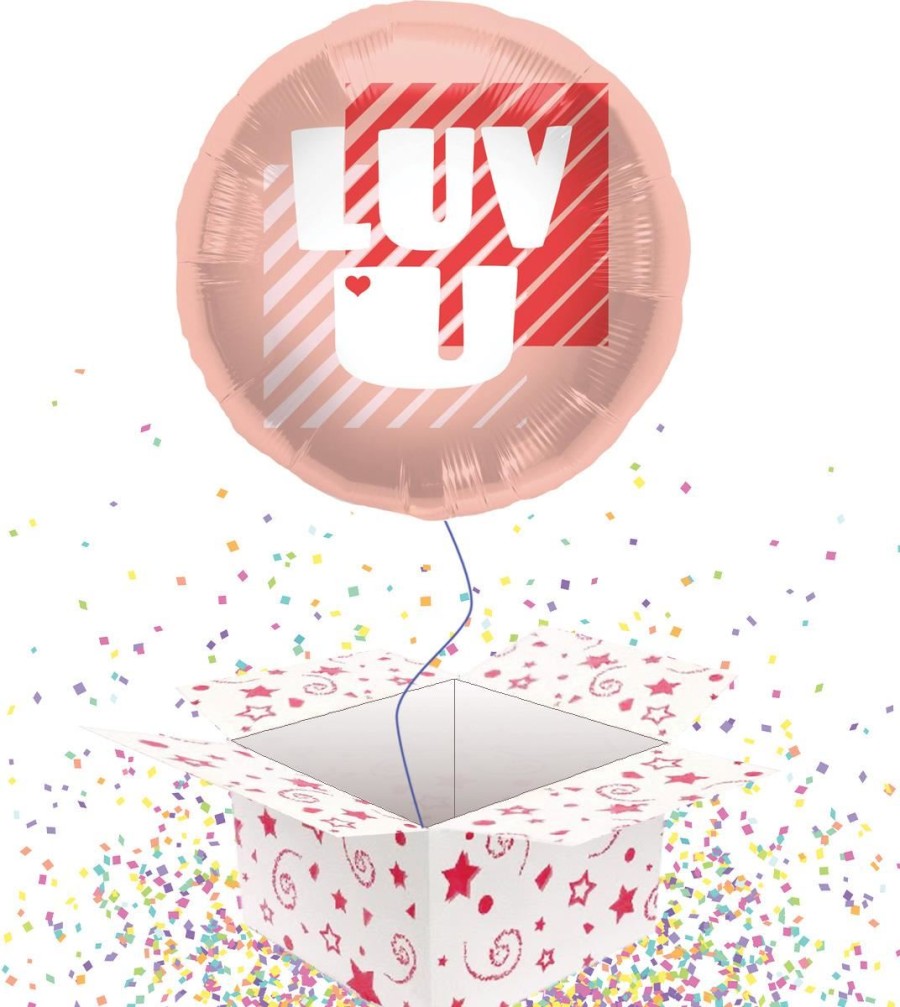 Click to view product details and reviews for Luv U Foil Balloon Balloon In A Box 45cm.