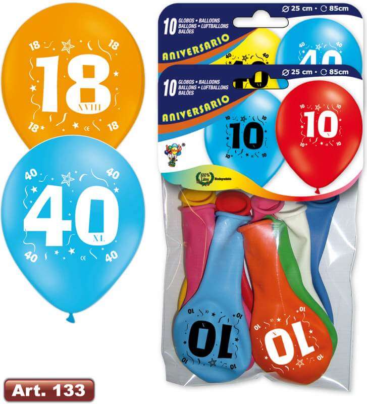 Balloon Printed Anniversary Birthday 10