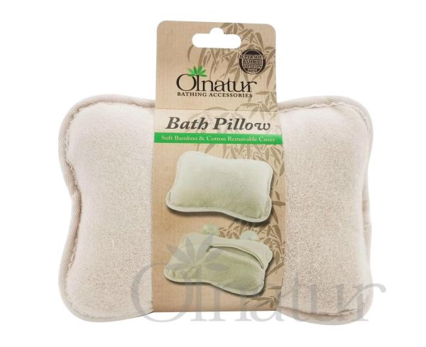 Bamboo Bath Pillow A soft cushion gives comfort in the bath