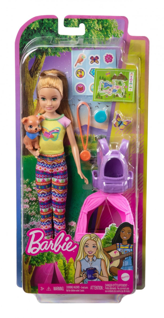 Barbie It Takes Two Stacie Camping Doll With Pet Puppy
