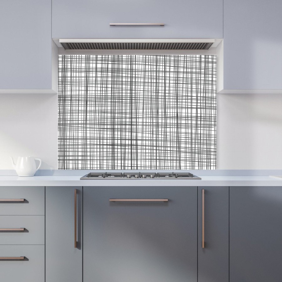 Click to view product details and reviews for Monochrome Pencil Scribble Kitchen Splashback W595mm X H745mm.