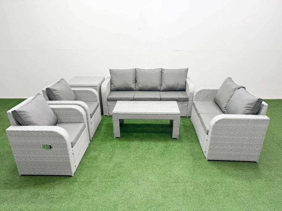 Click to view product details and reviews for Fimous Pe Rattan Garden Furniture Set Adjustable Chair Sofa Double Love Seat 2 Seater Sofa Lounge Set Rectangular Coffee Table Side Table Light Grey. Click to view product details and reviews for Fimous Pe Rattan Garden Furniture Set Adjustable Chair Sofa Double Love Seat 2 Seater Sofa Lounge Set Rectangular Coffee Table Side Table Light Grey.