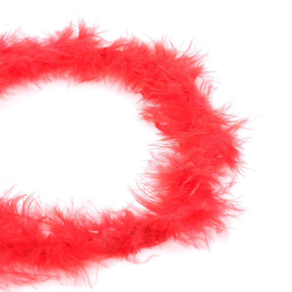 Marabou Red Devil Halo Headband Accessory