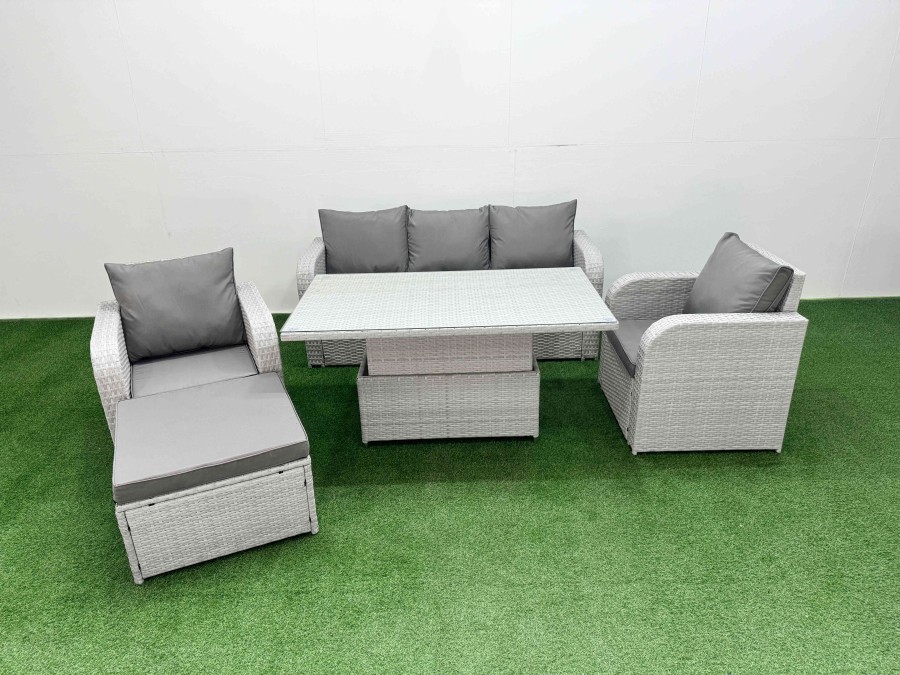 Click to view product details and reviews for Fimous Pe Rattan Garden Furniture Set Reclining Chair Sofa Lounge Sofa Set Adjustable Lifting Dining Or Coffee Table Big Footstool Light Grey. Click to view product details and reviews for Fimous Pe Rattan Garden Furniture Set Reclining Chair Sofa Lounge Sofa Set Adjustable Lifting Dining Or Coffee Table Big Footstool Light Grey.