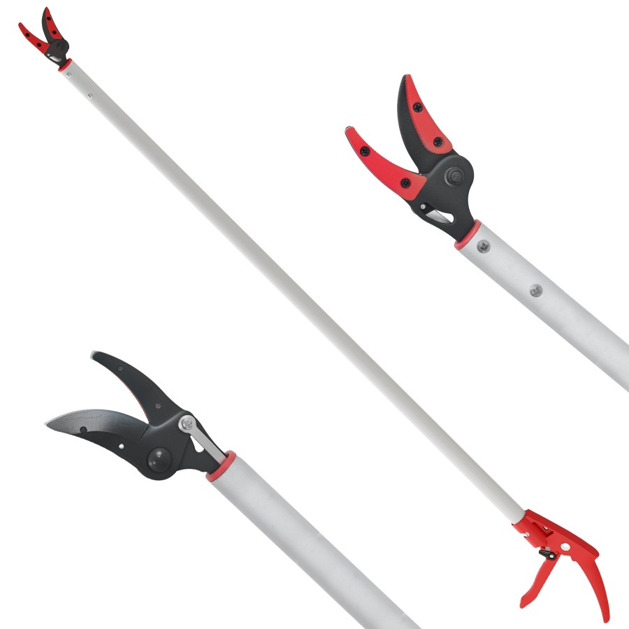 Click to view product details and reviews for Outsunny 120 Cm Tree Pruner Tree Lopper Long Reach Lightweight Strong Long Reach Tree Trimmer With Aluminium Pole For Fruit Picking And Pruning.