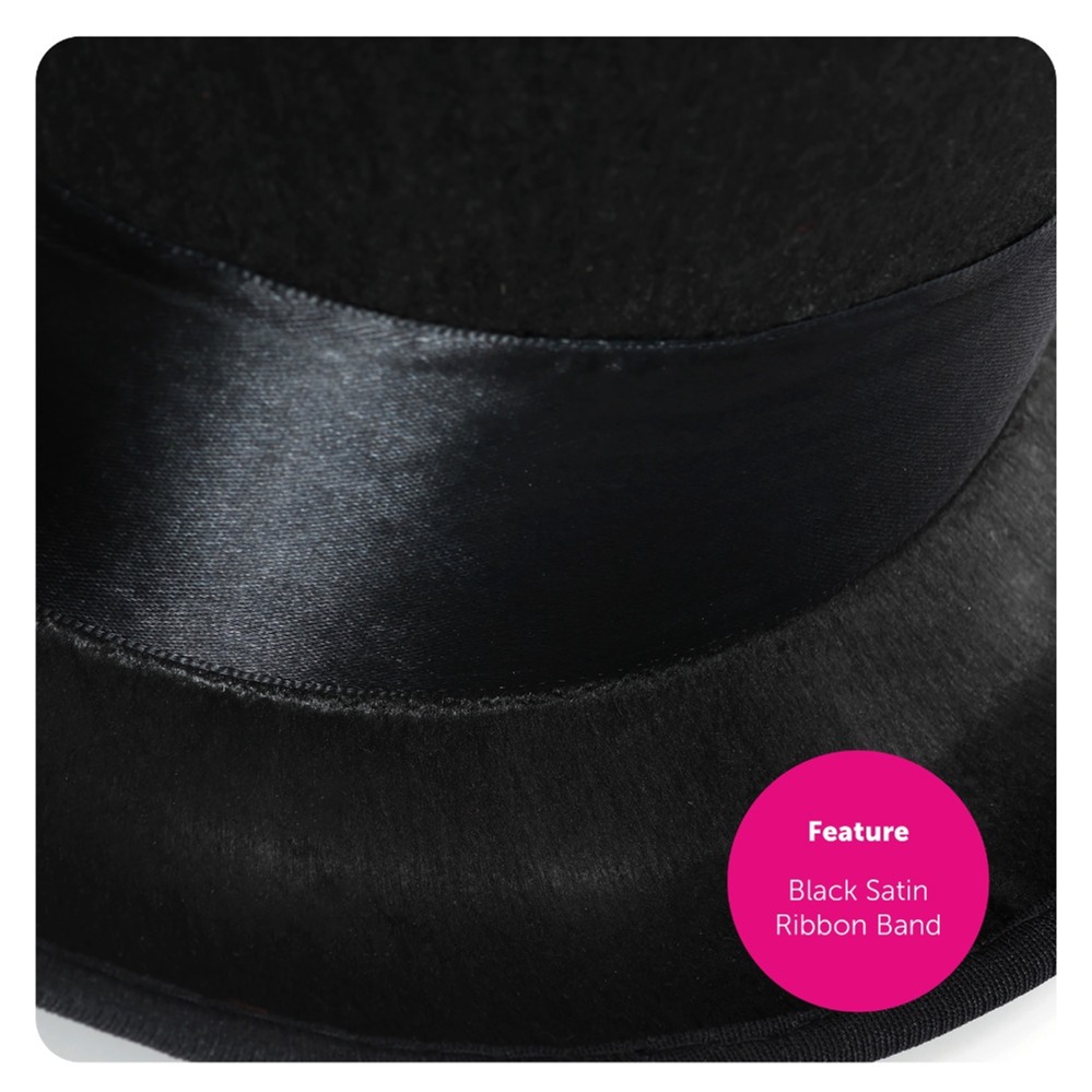 Adults 60cm Black Top Hat