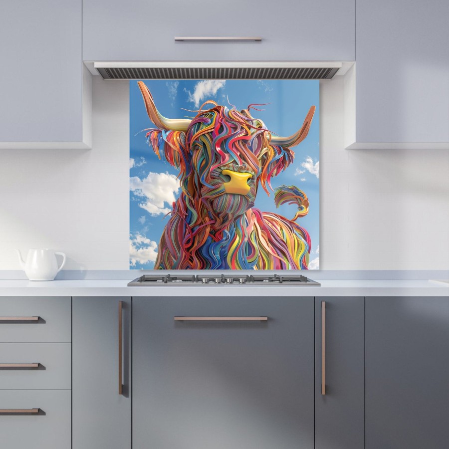 Click to view product details and reviews for Twisted Colors Of The Bull Kitchen Splashback W600mm X H600mm.