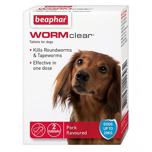 Click to view product details and reviews for Beaphar Wormclear For Small Dogs Up To 20kg Worming Tablets X 2.