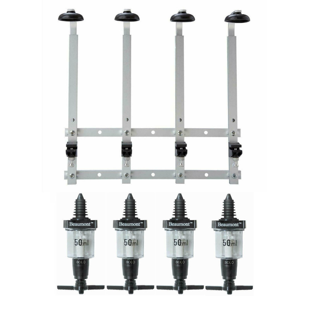 Beaumont 4x 50ml Solo Bar Optic Spirit Measure &... | Cazaar