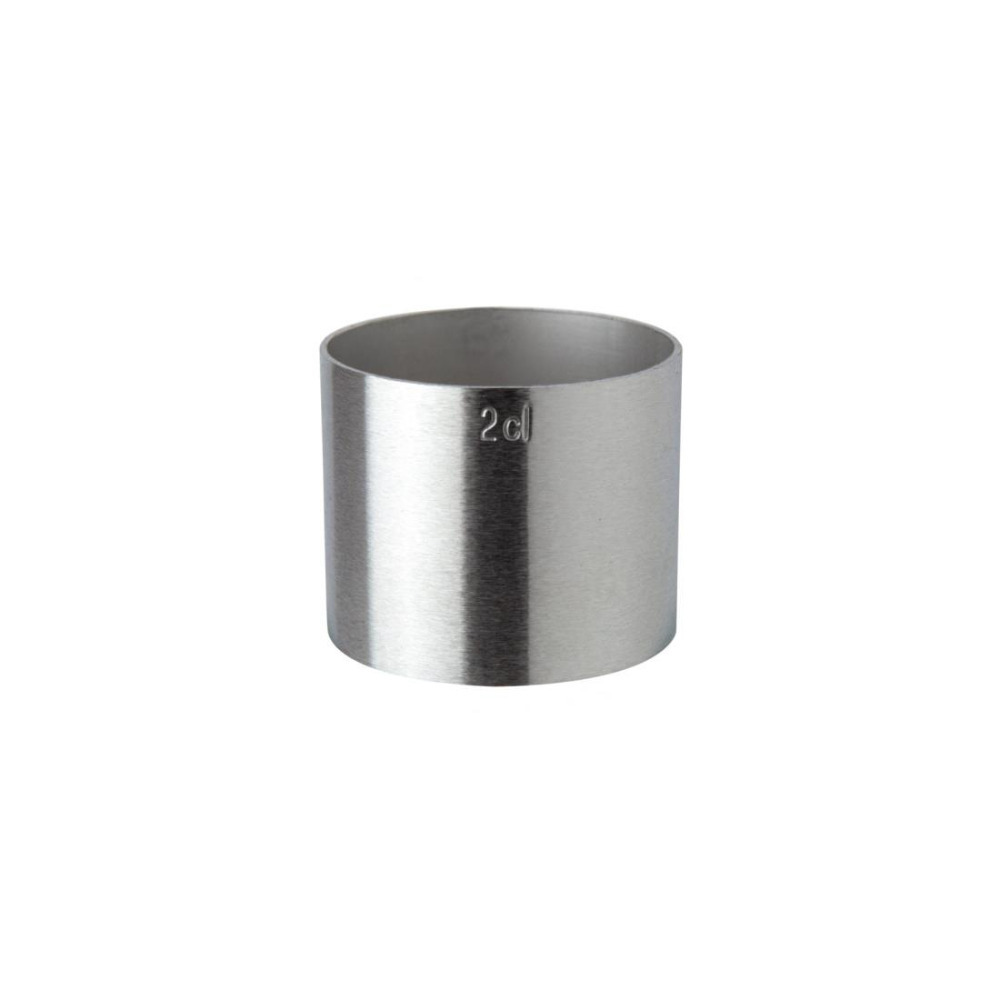 Beaumont Home Bar Thimble Spirit Measures Stainless Steel Cocktail Spirit Shot - 2cl