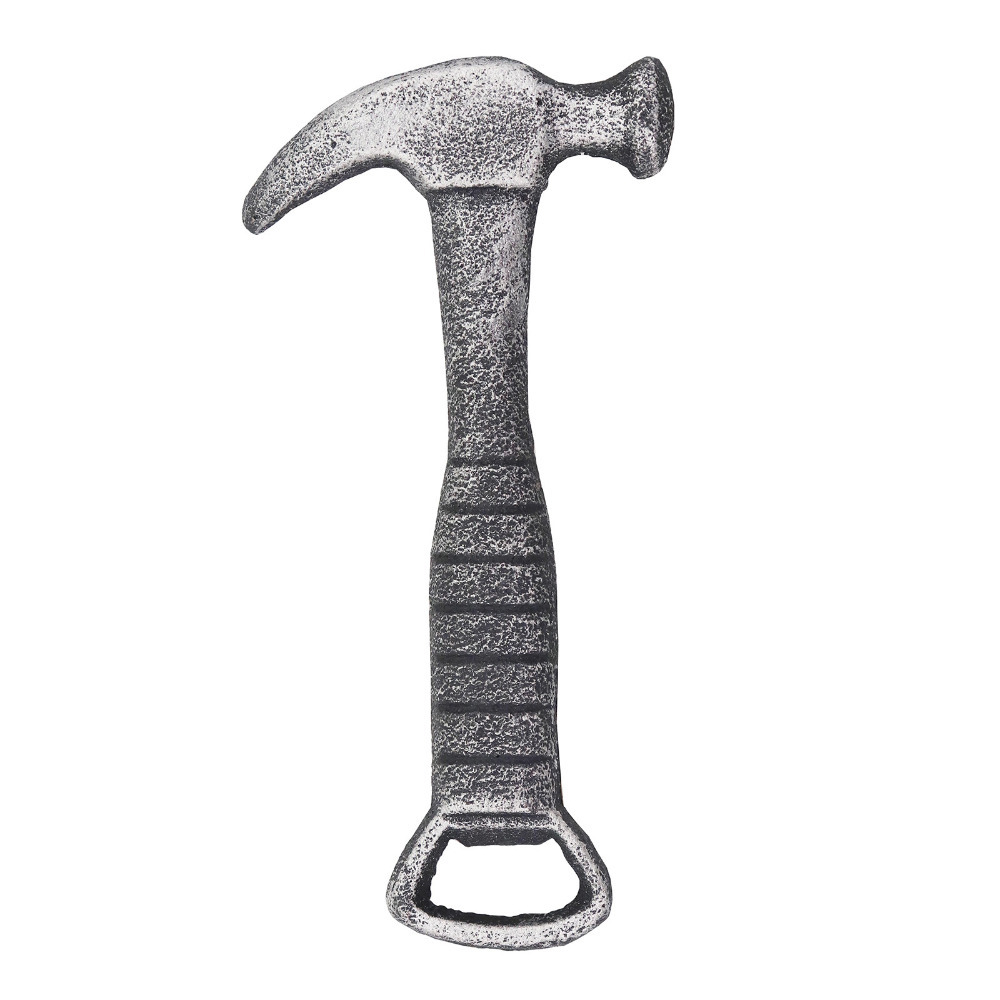 Beer Bottle Opener Cast Iron Gift For Him Cast Iron Novelty Tool Design - Hammer