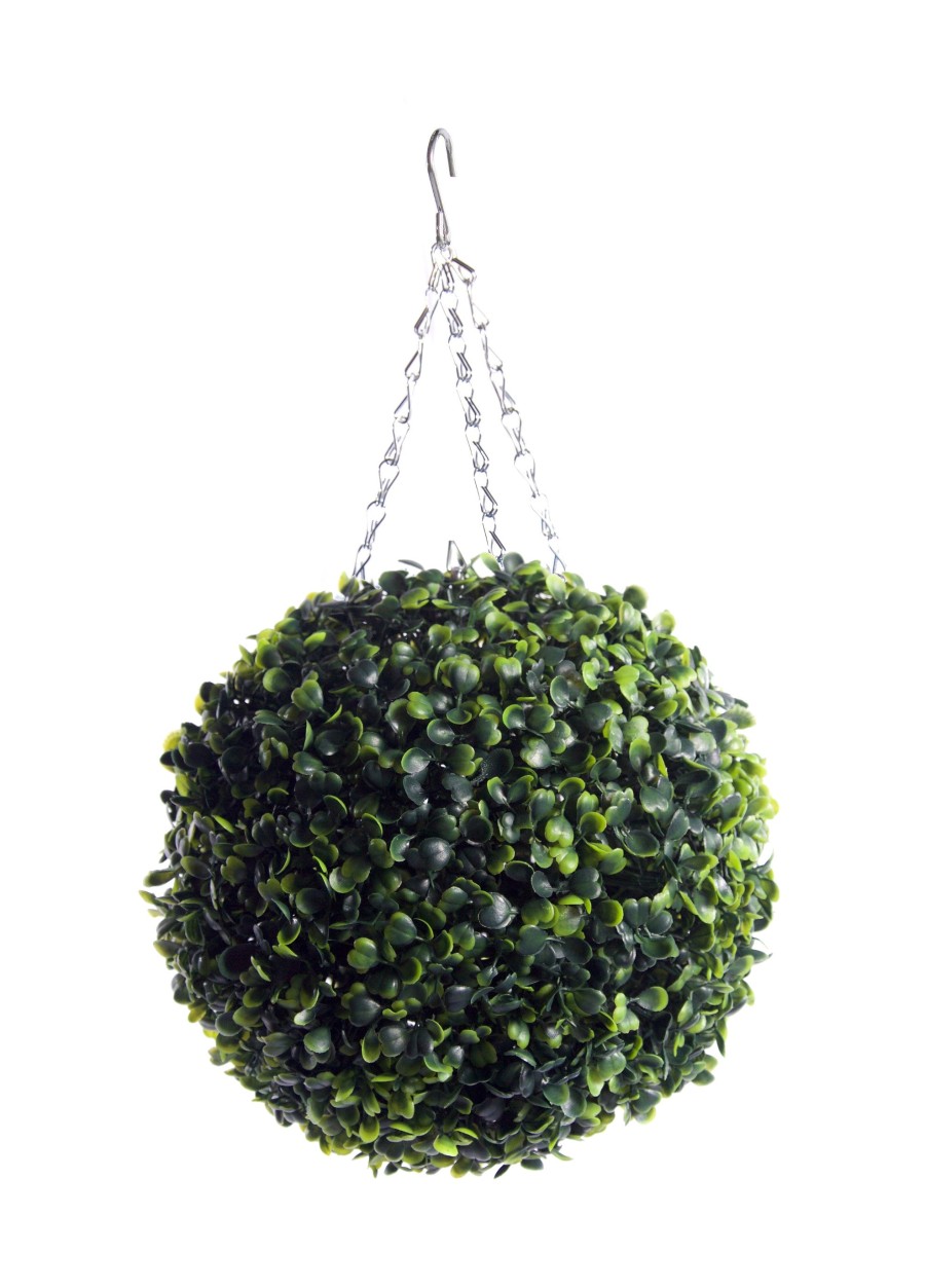Best Artificial 28cm Green Boxwood Topiary Ball