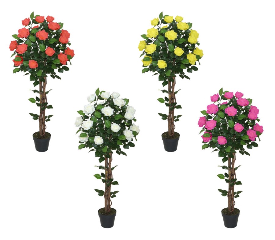 Best Artificial 4ft - 120cm Rose Flower Tree